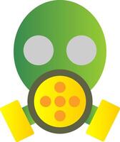 Gas Mask Flat Gradient  Icon vector