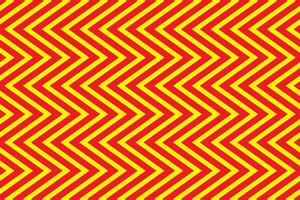 modern simple abstract red color vertical line zig zag pattern on yellow color background vector