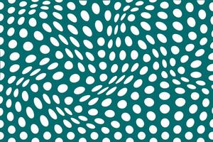 simple abstract white color polka dot wavy pattern on seagreen color background white dots in a green background vector
