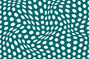 simple abstract white color polka dot wavy pattern on seagreen color background white dots in a green background vector