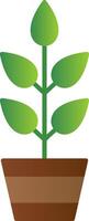 Plant Flat Gradient  Icon vector