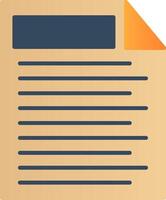 Note Flat Gradient  Icon vector