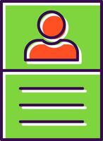 User Filled  Icon vector