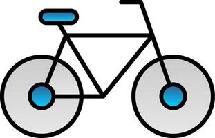 Bicycle Line Filled Gradient  Icon vector