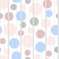 Seamless pattern with circles and lines on white background vector