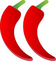 Chilli Flat Gradient  Icon vector