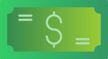 Money Flat Gradient  Icon vector