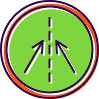 Keep In Line Filled  Icon vector
