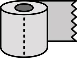 Toilet Paper Line Filled Gradient  Icon vector