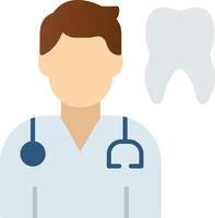 Dentist Flat Gradient  Icon vector