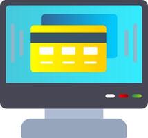 Online Payment Flat Gradient  Icon vector