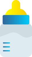 Baby Bottle Flat Gradient  Icon vector