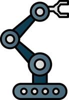 Robotics Line Filled Gradient  Icon vector