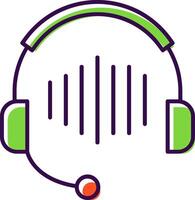 Listen Filled  Icon vector