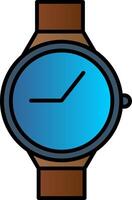 Casual Watch Line Filled Gradient  Icon vector