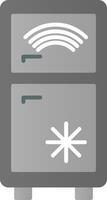 Smart Refrigerator Flat Gradient  Icon vector