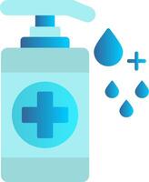 Hand Sanitizer Flat Gradient  Icon vector