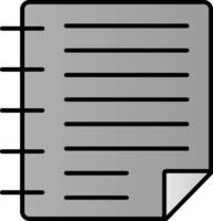 Task Line Filled Gradient  Icon vector