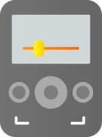 Audio Player Flat Gradient  Icon vector