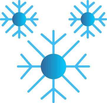 Snowflake Flat Gradient  Icon vector
