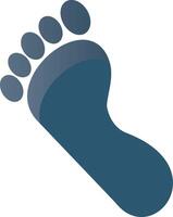 Footprint Flat Gradient  Icon vector