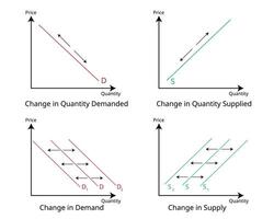 Changes in Supply and Demand vector