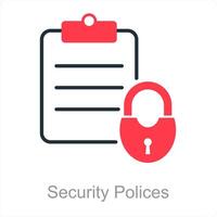 Security Polices and lock icon concept vector