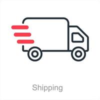 Shipping and cargo icon concept vector