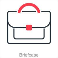 Briefcase and office icon concept vector