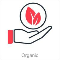 Organic and green icon concept vector