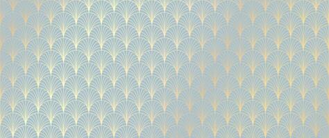 Luxury art deco seamless pattern background vector. Abstract elegant art nouveau with delicate golden geometric line vintage decorative minimalist texture style. Design for wallpaper, banner, card. vector