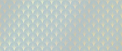 vector de fondo de patrón sin costura art deco de lujo. art nouveau elegante abstracto con delicada línea geométrica dorada estilo de textura minimalista decorativa vintage. diseño para papel tapiz, pancarta, tarjeta.