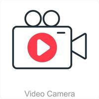 Video Camera and film icon concept vector