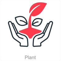 Plant and green icon concept vector