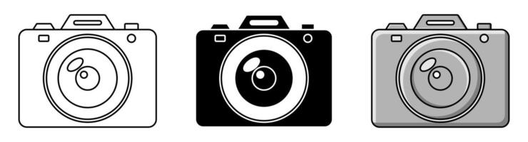 Camera Icon Set. Trendy and Modern Vector Isolated on White Background. Design for Apps, Web, Posters, Social Media.