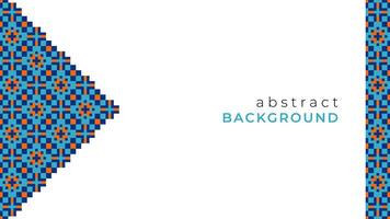 Abstract Islamic Geometric Pattern Pixel Design vector
