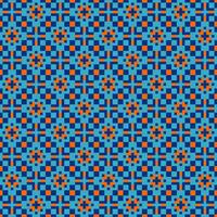 Abstract Islamic Geometric Pattern Pixel Design vector