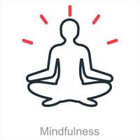 Mindfulness and calm icon concept vector