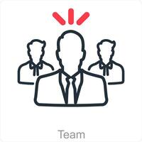Team and unity icon concept vector