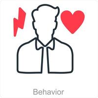 Behavior and happy icon concept vector