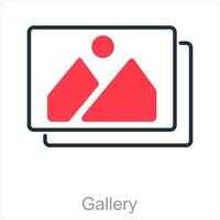 Gallery and art icon concept vector