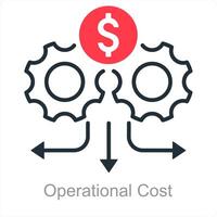 Operational Cost and expenses icon concept vector