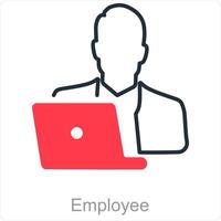 Employee and team icon concept vector