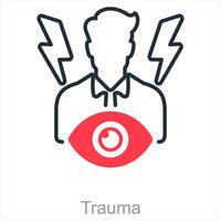 Trauma and pain icon concept vector