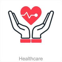 Healthcare and doctor icon concept vector