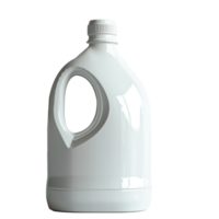 AI generated Blank white detergent bottle with handle on transparent background png