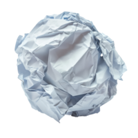 AI generated Crumpled paper ball on transparent background png