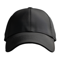 ai généré noir base-ball casquette isolé sur une transparent Contexte png