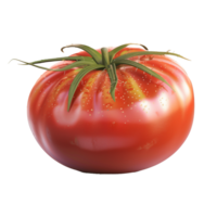 ai généré Frais mûr tomate avec une transparent Contexte png