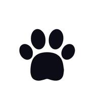 paw print sign and symbol vector design